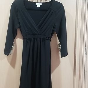 Black maternity dress, size M